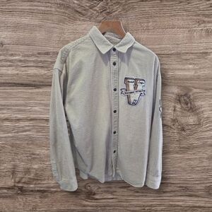 H&M Mens Oversized Fit Corduroy West Coast Victory Baseball League Shirt…